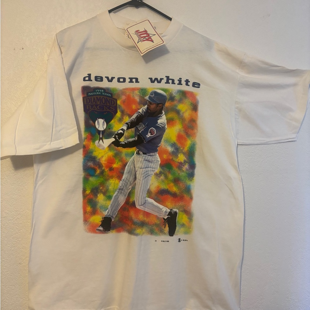 Vintage D-backs T shirt Devon White 1998 inaugural  season 
(Xtra large)